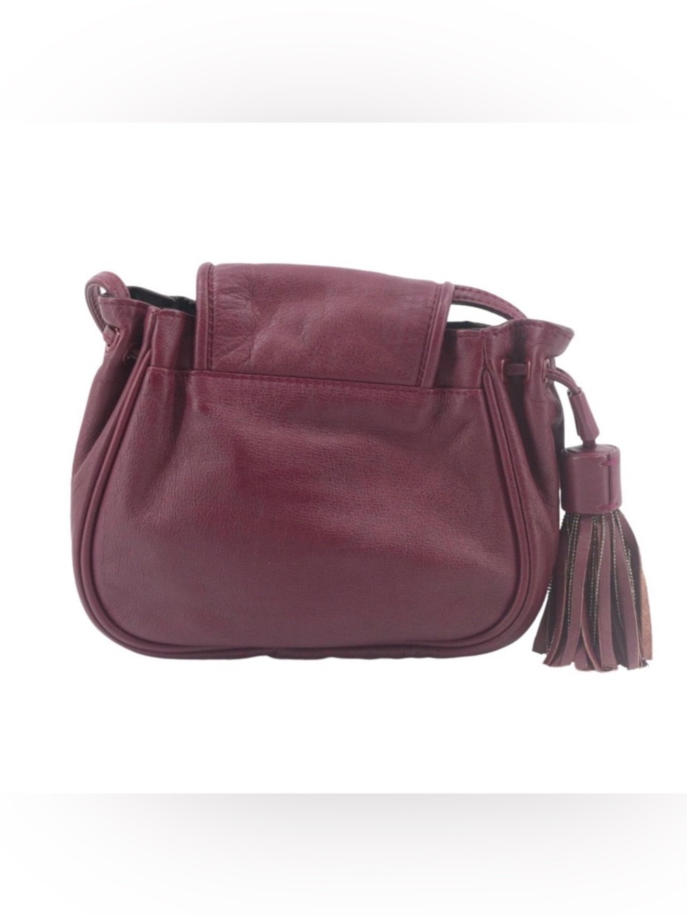 AUTHENTIC See by CHLOE Women’s Leather Crossbody Bag in Burgundy - Picture 3 of 7
